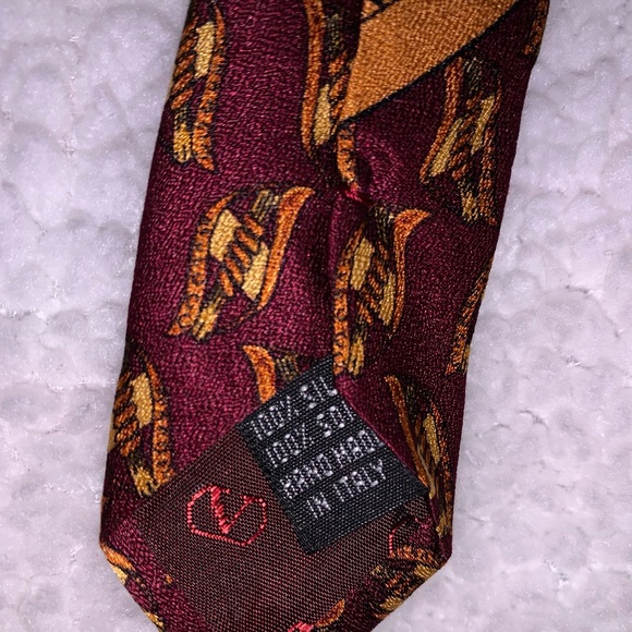 Vintage VALENTINO 100% Silk Cravatte Tie - Made in Italy - Picture 3 of 4